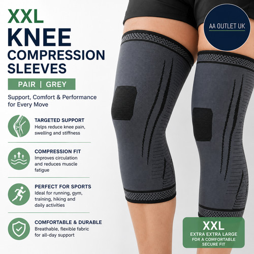 Xxl knee compression sleeves - knee,