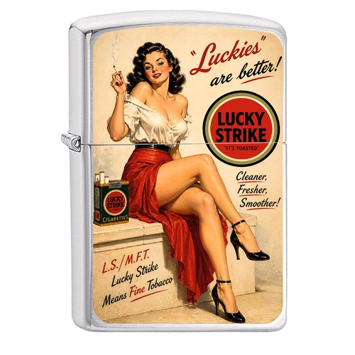 Zippo lucky strike anime - lucky,