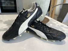 Puma Classico men's black white football boots UK size 13 EUR 48.5
