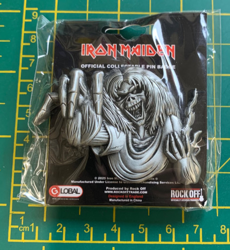 Iron maiden pin badge - badge, number