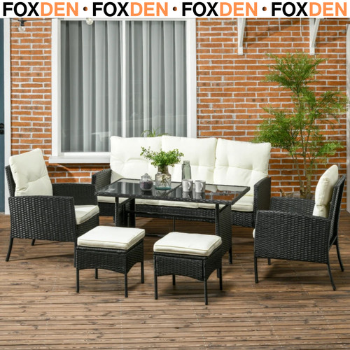 Piece rattan garden sofa - piece,
