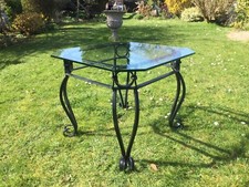 Coffee Table Glass Top Wrought iron 