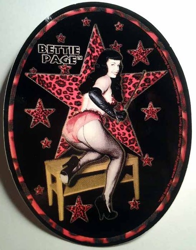 Bettie page vinyl decal - bettie,