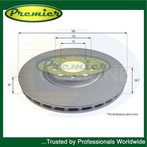 Premier front brake disc fits - premier,