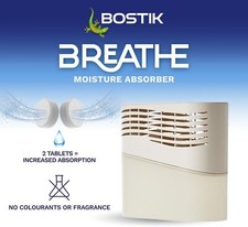 Bostik Breathe Dehumidifier Humidity and Moisture Absorber Covers Up To 25m2