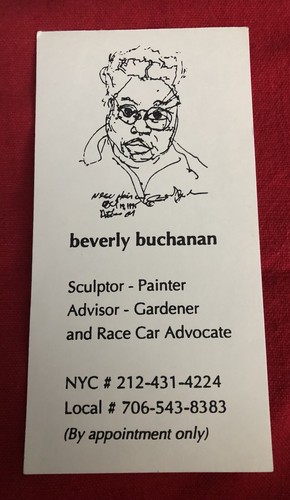 Beverly buchanan business card - beverly,