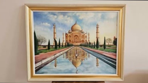 Taj mahal oil - taj, mahal,