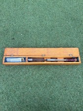 Vintage Stanley "YANKEE" Spiral Ratchet Screwdriver 130B with bits in Wooden Box