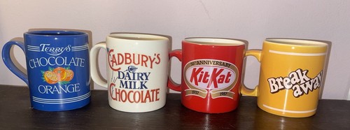 Vintage advertising mugs - x4,