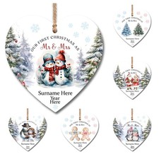 Personalised Christmas Heart