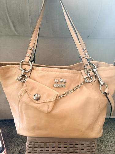 Coach leather tote - leather,