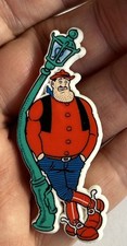 The Dandy Comic Character Collectible Pin Badge Desperate Dan Lamppost