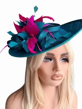 wedding fascinators hats- Teal