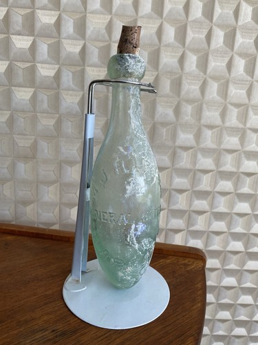 Vintage glass bottle with - glass,
