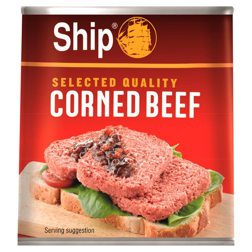Ship corned beef tinned - beef, 340g