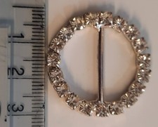  Diamond Rhinestone Crystal Buckle Ribbon Sliders 