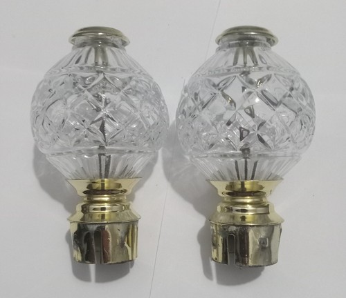 Lot clear glass bed post - clear,