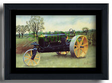 Wallis Cub Junior 3 wheel tractor 1916 Case framed picture John Appleyard