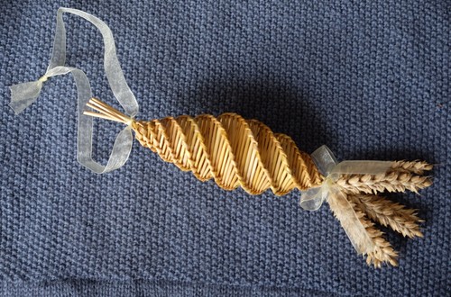 Handmade corn dolly rustic - corn,