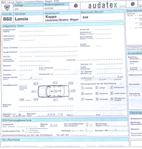 Lancia kappa 838 parts - 838,