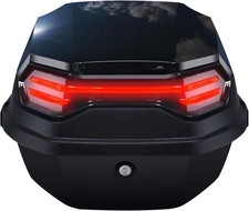 LGVOA Motorbike Top Box, Top Box for Motorcycle Trunk with Lock for Storage Helm