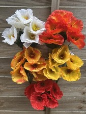 5x Poppy Bushes Artificial