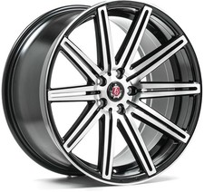 Alloy Wheels 18" Axe EX15 Black Polished Face For Lexus GS 300 [Mk3] 05-11
