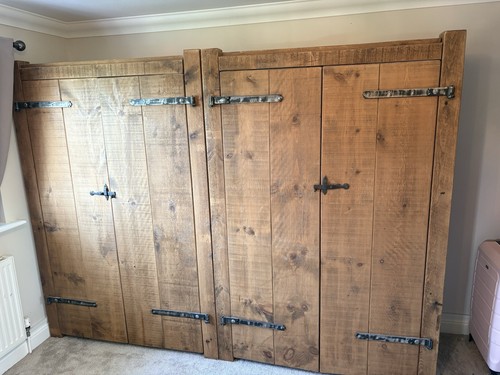 Hand built oak wardrobes - oak,