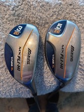 MIZUNO MX FLI HI 3 & 5 HYBRID GOLF CLUBS. REGULAR GRAPHITE SHAFTS