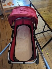 Bugaboo Chameleon Pram. Red. From Birth to Toddler. Good but used condition