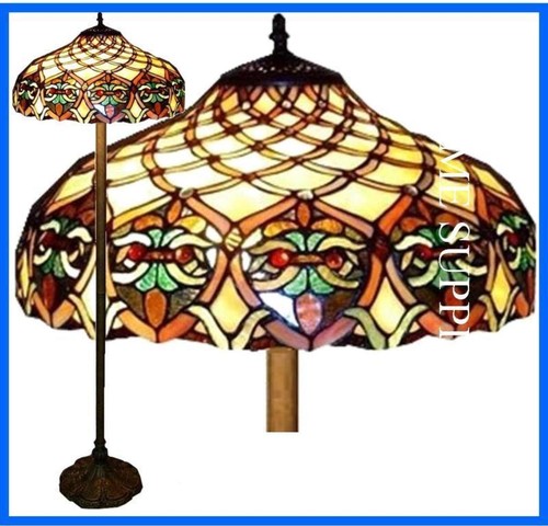 Tiffany style floor - tiffany, lamp