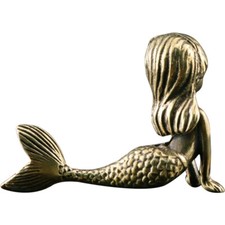  Retro Mermaid Ornaments Office Sculpture Figurine Elegant Statue