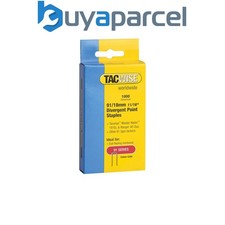 Tacwise 0287 91 Narrow Crown 18mm Divergent Point Staples Galv 1000 Pack 191