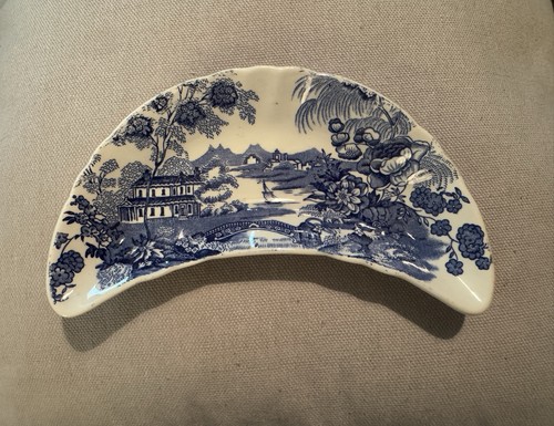 Blue willow vintage crown - blue,