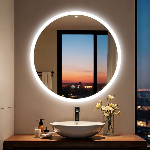 Round led mirror - round,
