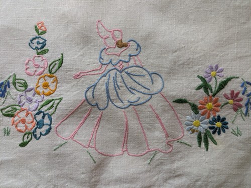 Vintage crinoline lady hand - crinoline,