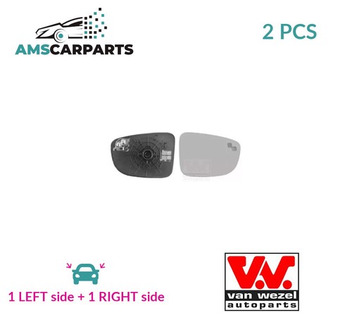 Rear view mirror glass pair - rear,