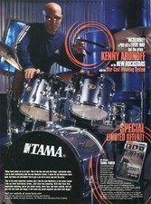 2000 Print Ad of Tama Rockstar Drum Kit w Kenny Aronoff
