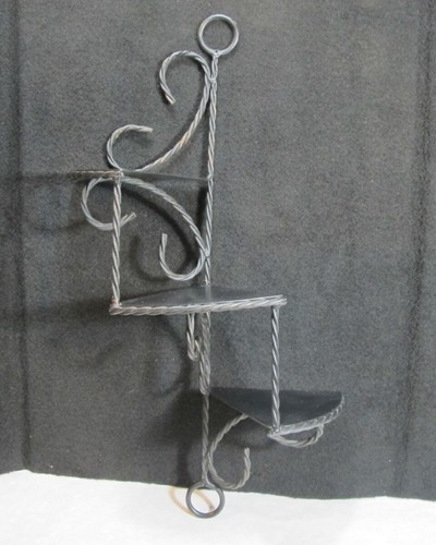 Vintage wrought iron spiral - wrought,