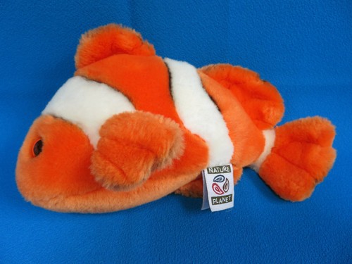 Orange clown fish plush - clown,