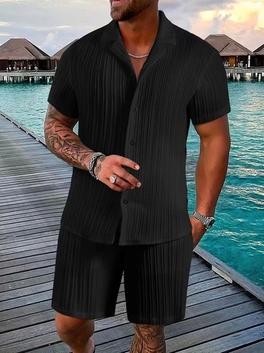 Men black ribbed ord - black,