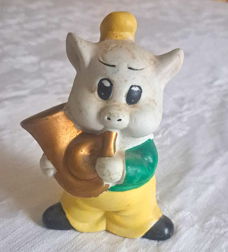 Ceramic pig ornament figurine - ceramic,
