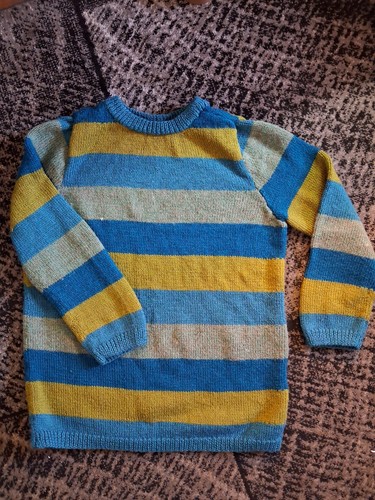 Hand knitted med large jumper - jumper,