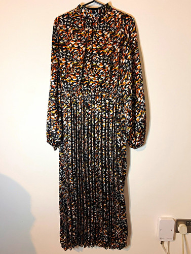 Blue vanilla abstract pleated - blue,