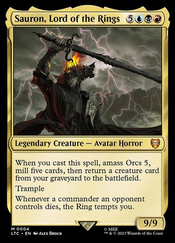 Mtg sauron lord of the - ~,