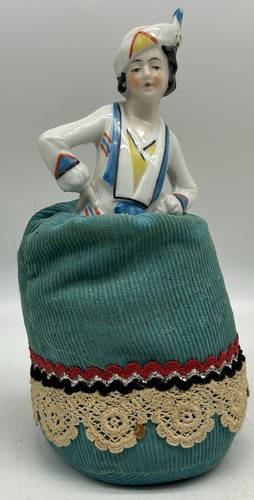 Victorian porcelain doll pin - victorian,