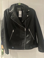 Ladies Black Faux Leather