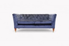 Laura Ashley Chatsworth Medium 2 Seater Sofa, Nantmor Midnght Navy