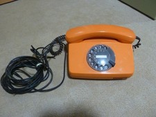 Vintage orange telephone