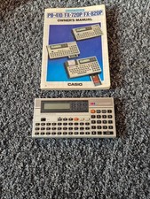 Casio FX-720P Vintage Personal Computer Calculator with Manual